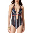 thumbnail image 1 of BAR III Womens Printed One-Piece Swimsuit Multi-Color X-Small XS, 1 of 2