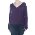 thumbnail image 1 of BAR III Womens Purple V Neck Sweater XL, 1 of 2