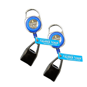 BAR - Premium Lighter Leash Retractable Lighter Keychain Hold Mini Size Bic Lighter - 2-Pack