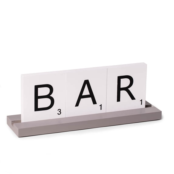 BAR Scrabble Design Table Top Décor