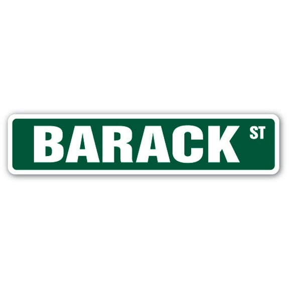 BARACK Street Sign Childrens Name Room Sign | Indoor/Outdoor |  18" Wide