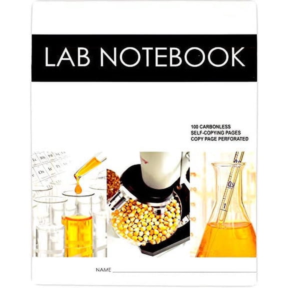 Pre-Owned BARBAKAM Lab Notebook 100 Carbonless Pages Spiral Bound (Copy Page Perforated) by Barbakam (Paperback)