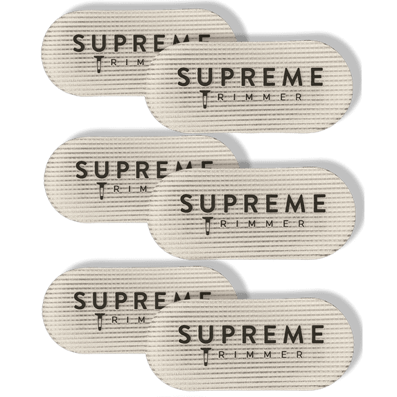BARBER HAIR GRIPPERS by Supreme Trimmer – Salon & Barber Hair Clip Grippers for MEN/WOMEN - (White) 6 Piece Set