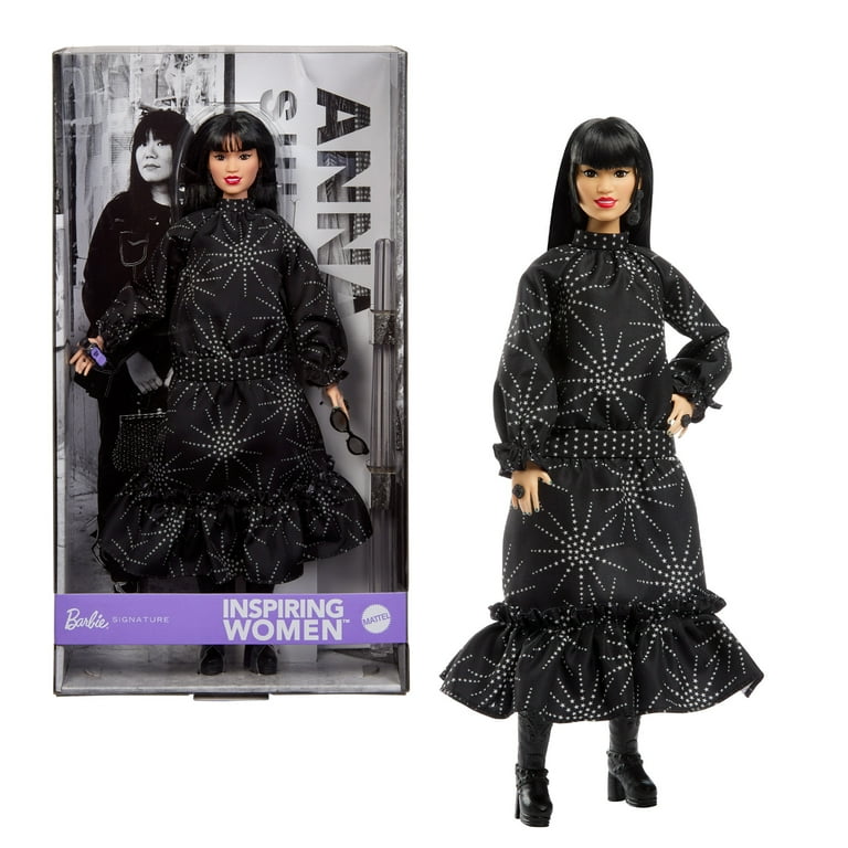 Barbie Inspiring Women Doll, Anna Sui Collectible in Black Dress