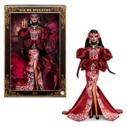 Barbie 2026 Da De Muertos Doll in Satin Mermaid Dress and Removable Calavera Mask