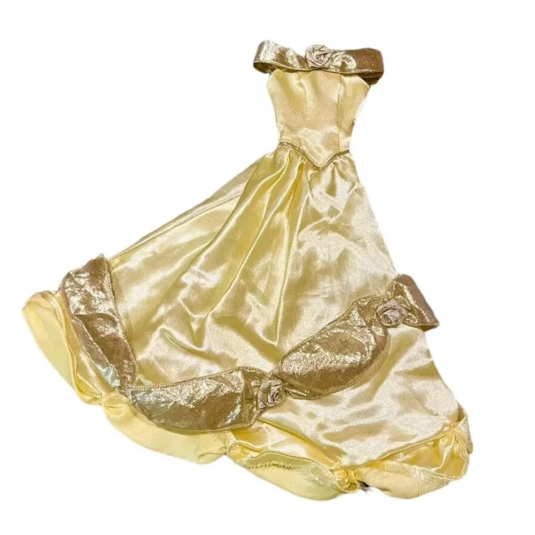 BARBIE DOLL CLOTHING Princess BELLE DRESS ONLY Disney Store Vintage