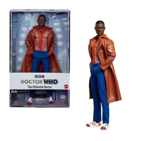The Fifteenth Doctor Barbie Doll, Dr. Who Collectible with Doll Stand & Certificate of Authenticity