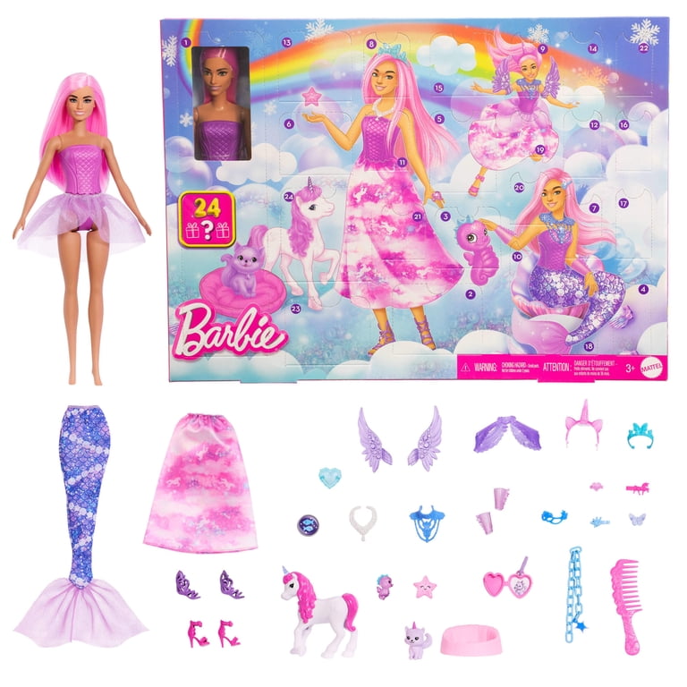 Barbie, Advent Calendar, 24 Days of Fantasy Gifts with Fashion