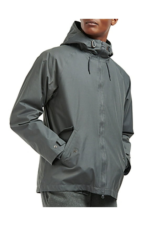 Mens Holby Jacket Coat Large Grey Waterproof