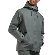 Barbour Mens Holby Jacket Coat Large Grey Waterproof
