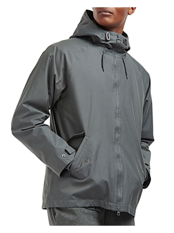 Mens Holby Jacket Coat Large Grey Waterproof