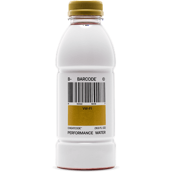 Barcode Cheat Code Pineapple Passionfruit Hydration Sports Drink, with Electrolytes and Adaptogens, 16.9 fl oz Bottle