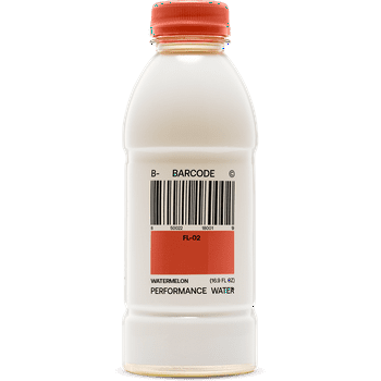 Barcode Watermelon Hydration Sports Drink, with Electrolytes and Adaptogens, 16.9 fl oz Bottle