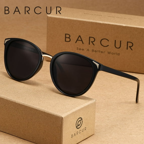 BARCUR Exquisite Oval Party Style Sunglasses Reduce Glare And Prevent Uv Rays. Brand Packaging Is A Great Gift Item