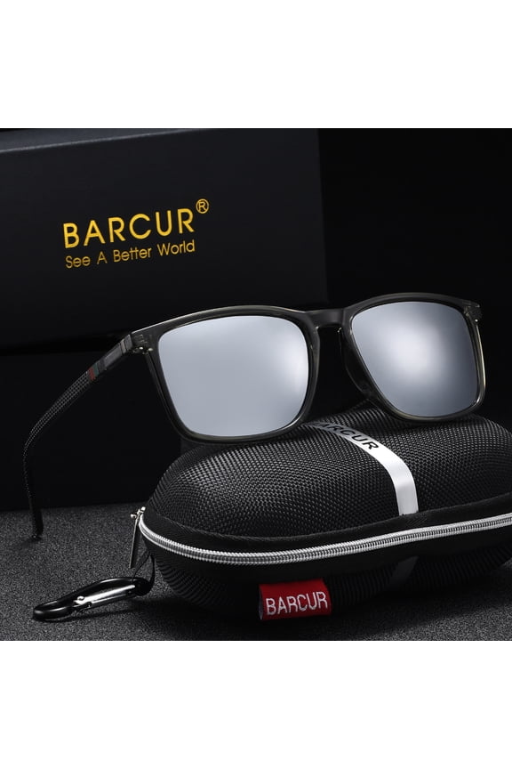 Sports Sunglasses for Men Polarized Comfortable Wear Square Sun Glasses Male Light Weight Eyewear Accessory with Origina