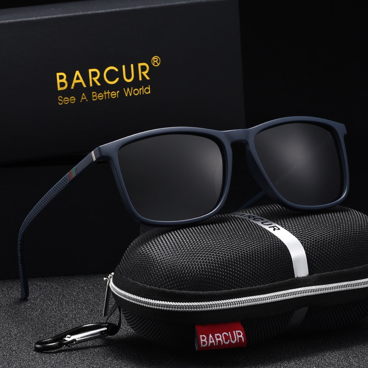 Barcur Polarized Sunglasses BARCUR Sports Polarized Sunglasses for Men Summer Fashion  main image 2