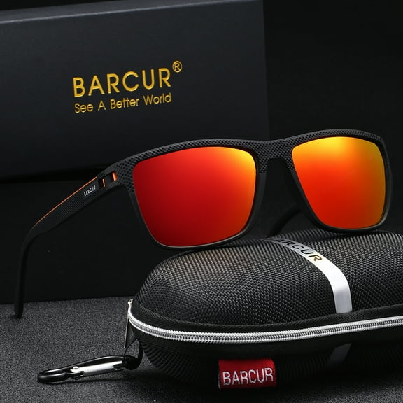 BARCUR Sports Sunglasses for Men Polarized FishingTravel TR90 Light Weight Sun Glasses Women Eyewear Accessory Oculos