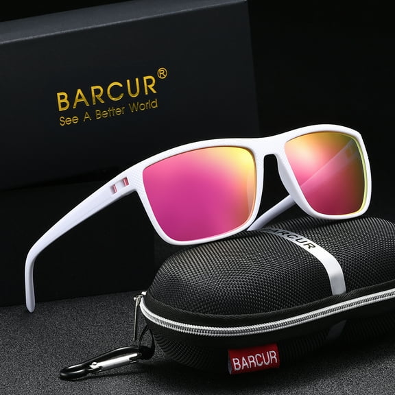 BARCUR Sunglasses for Men And Women Color TAC Lenses Classic Fashion Apparel Accessories UV400 Premium Polarized Sunglasses