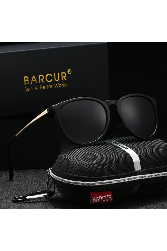 Vintage Style Men Sunglasses TAC Lens Material Elliptical Frame Fishing Versatile Reduces Glare Anti UV Brand Packaging