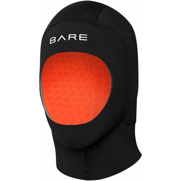 BARE 7mm Ultrawarmth Dry Hood | Designed to be Worn with BARE Wetsuit | Made with Unique Omnired Inner Fabric and Elastek Full-Stretch Outer Fabric | Great for Scuba Diving | Comfortable
