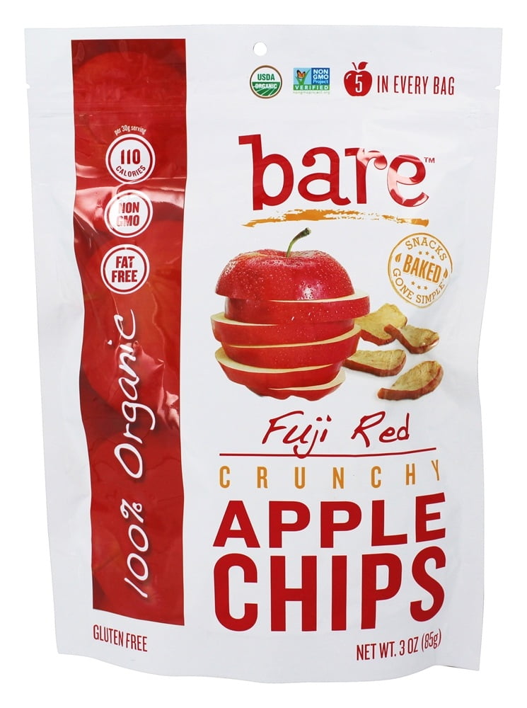 Bare Organic Fuji & Reds Apple Chips - Case Of 12/3 Oz : Target