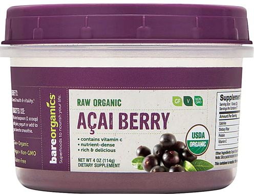 BARE ORGANICS Organic Acai Powder 4 OZ