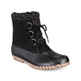 thumbnail image 1 of BARETRAPS Womens Black Comfort Insulated Zipper Closure Water Resistant Breathable Fabulous Round Toe Lace-Up Duck Boots 6 M, 1 of 4