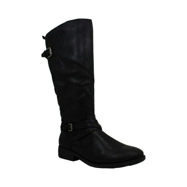 BARETRAPS Womens Black Mixed Media Heel Cup Support Flexible Sole Arch Support Dasha Almond Toe Stacked Heel Booties M