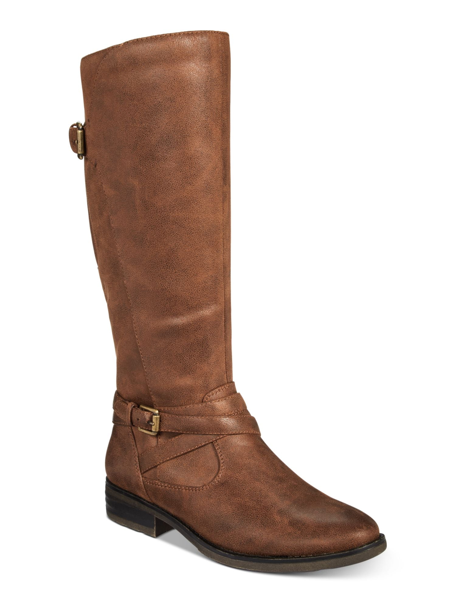 Bare Traps Women's Alysha Faux Leather Wide Calf Riding Boots