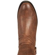 BARBOUR Womens Brown Padded Lace Up Quilted Heel Pull-Tab Lug Sole Buckle Accent Heidi Round Toe Zip-Up Leather Combat Boots