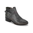 thumbnail image 1 of BARETRAPS Womens Gray Buckle Accent Marconi Almond Toe Block Heel Zip-Up Booties 6.5 M, 1 of 4
