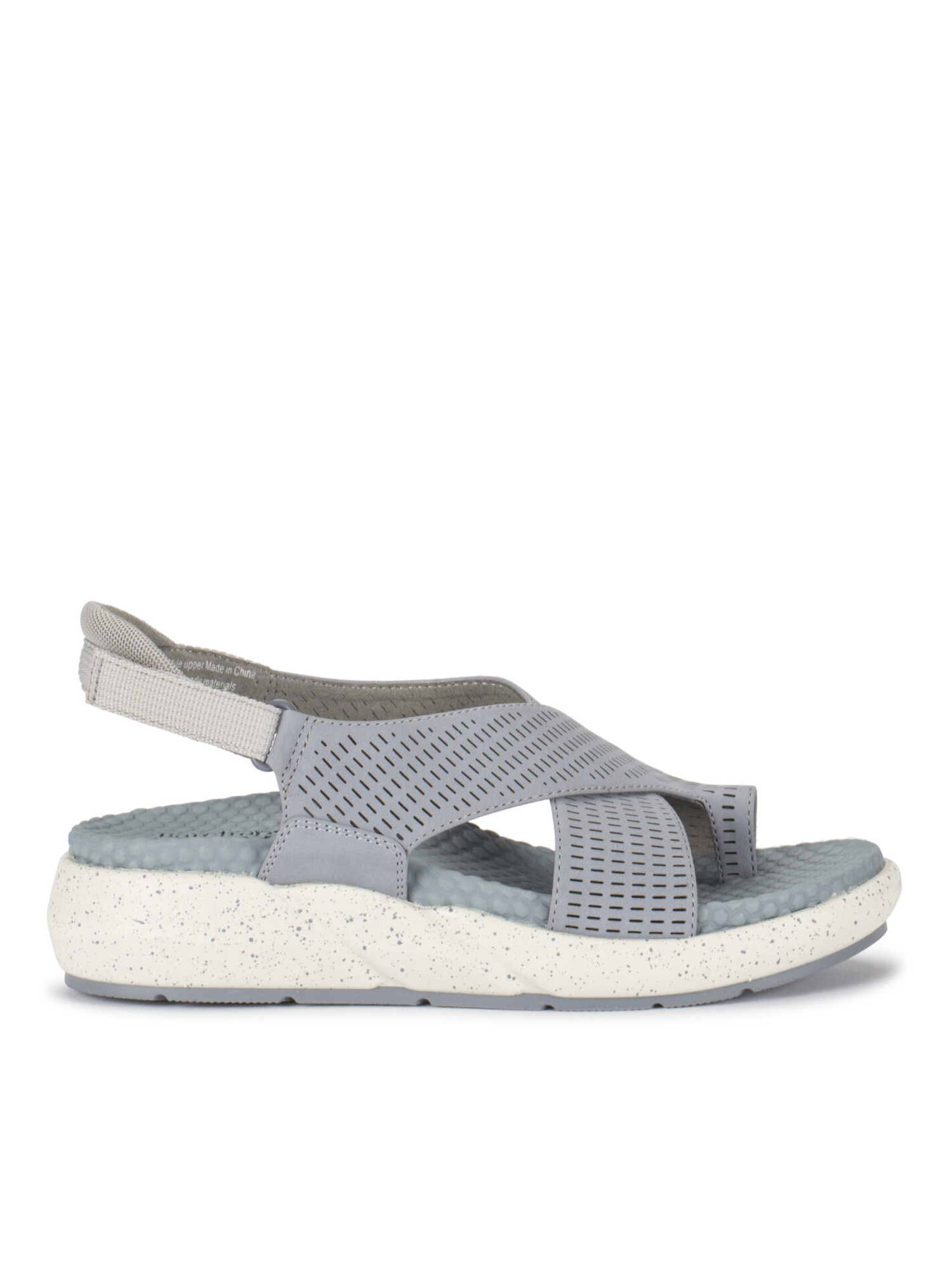 BARETRAPS Womens Light Blue Perforated Patterned Slip Resistant Toe