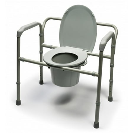 GF Health 7109A-2 Bariatric Steel Folding Commode (Pack of 2)