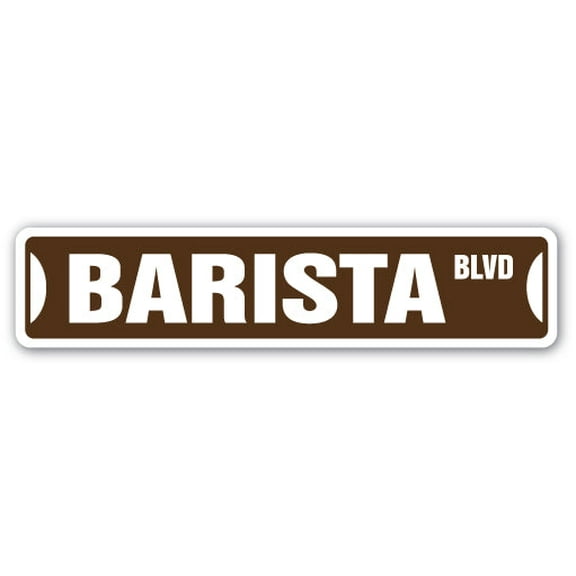 BARISTA Street Sign coffee house latte cappuccino espresso | Indoor/Outdoor | 36" Wide
