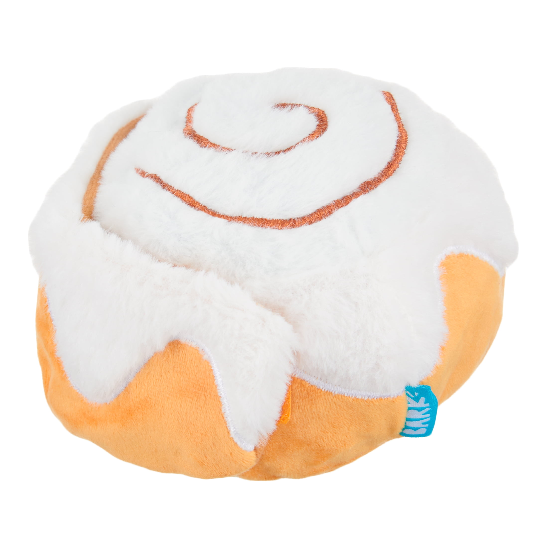 BARK Cinnamon Growl Plush Dog Toy, Barkfest in Bed, White and