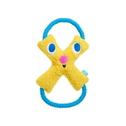 BARK Jinxie Blue Yellow Play Pal Buddy Plush Dog Toy, All Size Dogs