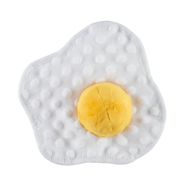 BARK Puppy Side Up Egg Dog Toy With Squeaker For Small and Medium Dog Sizes