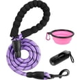 thumbnail image 1 of BARKBAY Dog Leashes for Large Dogs Heavy Duty Dog Leash 4/5/6 FT with Comfortable Padded Handle and Highly Reflective Threads for Medium Large Dogs Walking Training Running (4FT-1/2,Violet Purple), 1 of 11