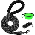 thumbnail image 1 of BARKBAY Dog Leashes for Large Dogs Heavy Duty Dog Leash 4/5/6 FT with Comfortable Padded Handle and Highly Reflective Threads for Medium Large Dogs Walking Training Running (6FT-1/2'',Black), 1 of 11