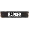 thumbnail image 1 of BARKER Gift Street Sign Home Decor Chic Gift 4x18 104180003097, 1 of 1