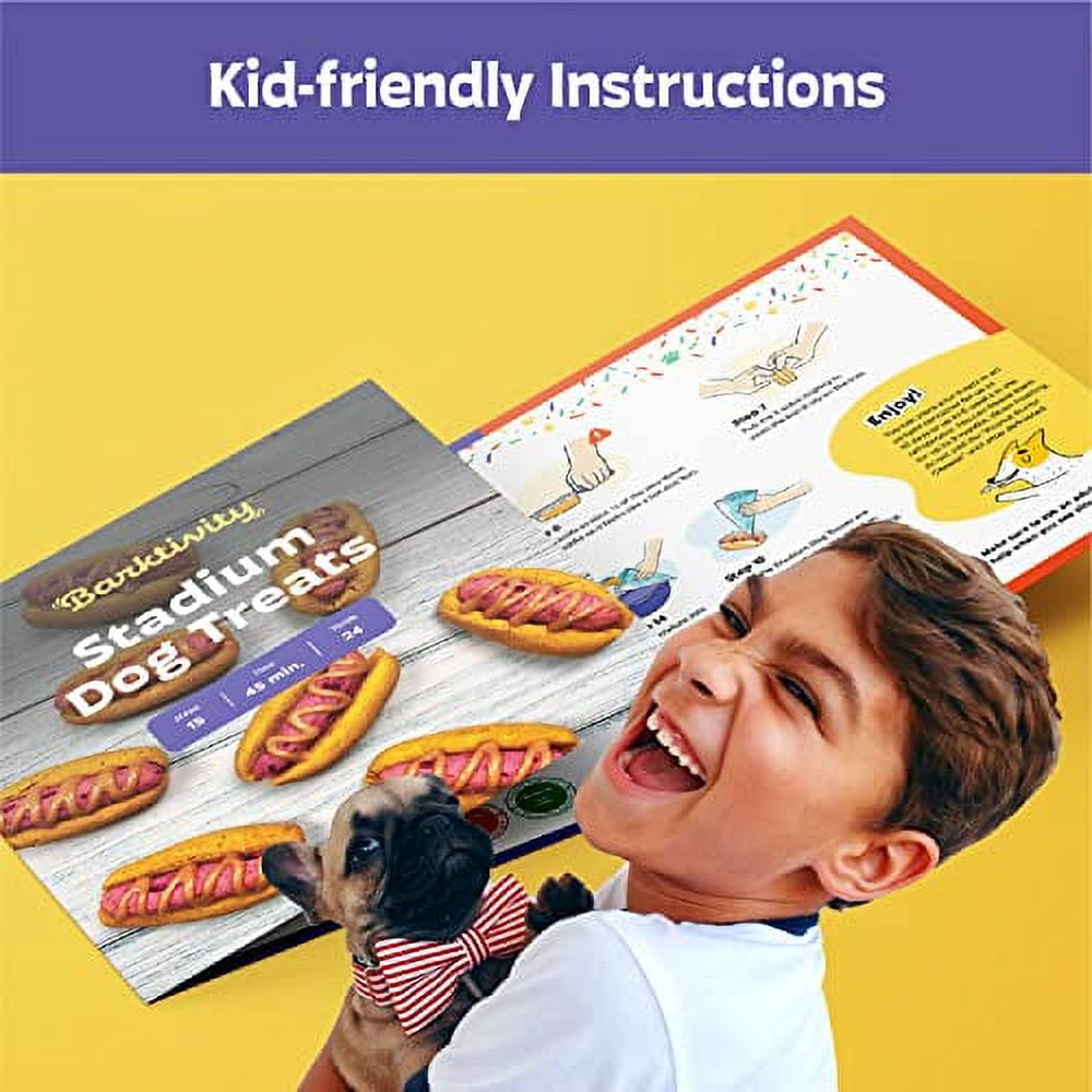 BARKTIVITY Homemade Dog Treats Kit DIY Hot Dog Cake Mix Make Your