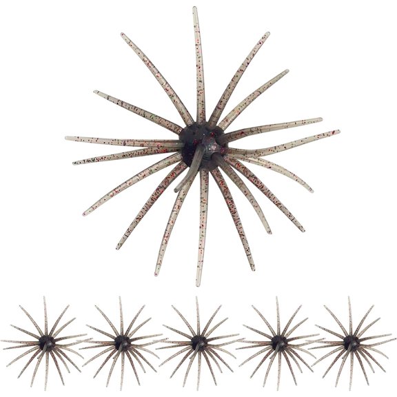 BARMOTU Sea Urchin Soft Lure, Super Durable Tentacle Creature Lure for Bass Pike Trout Fishing Easy Catch Saltwater Freshwater Soft Lures TPE Material