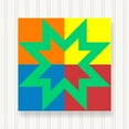 BARN QUILT Block, Beautiful Outdoor or Indoor Square, 7 Sizes, Wall Art