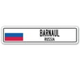 thumbnail image 1 of BARNAUL RUSSIA Street Sign Russian flag city country road wall gift, 1 of 5