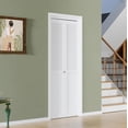 thumbnail image 1 of BARNER HOME Half Louvered Bi-Fold Door, Fits 24" x 80" Standard Openings, White Folding Closet Door with Hardware Kit, Ventilated Top MDF 2 Panels, Ideal for Laundry, Bedroom, or Pantry, 1 of 11