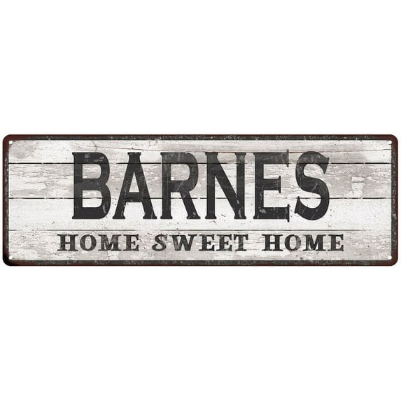BARNES Home Sweet Home Country Look 6x18 Metal Sign 106180045393