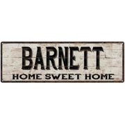 BARNETT Rustic Home Sweet Home Sign Gift 6x18 Metal Decor 106180084300