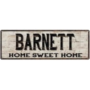 BARNETT Rustic Home Sweet Home Sign Gift 6x18 Metal Decor 206180084300