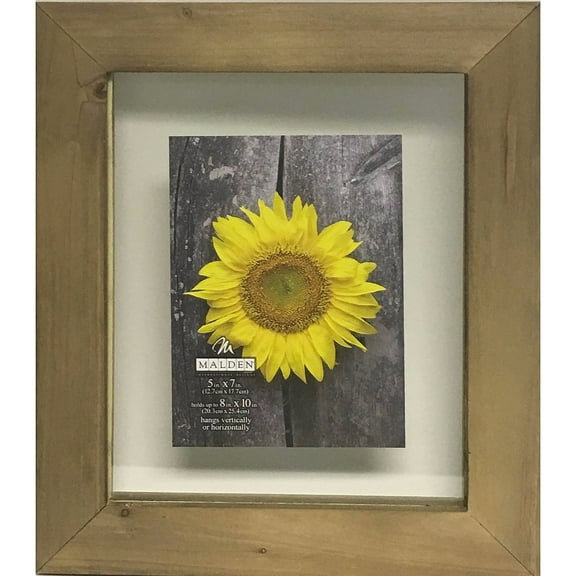 BARNWOOD DISTRESS FLOAT 8x10 5x7 frame by Malden - 5x7
