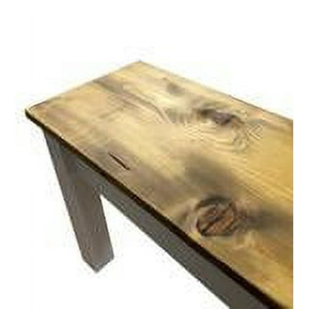 BARNWOOD & WHITE FARMHOUSE BENCH-72